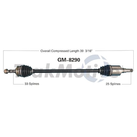 Surtrack Axle Cv Axle Shaft, Gm-8290 GM-8290